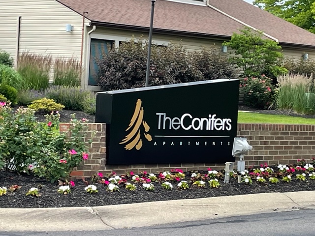 main sign 2022 The Conifers Clubhouse